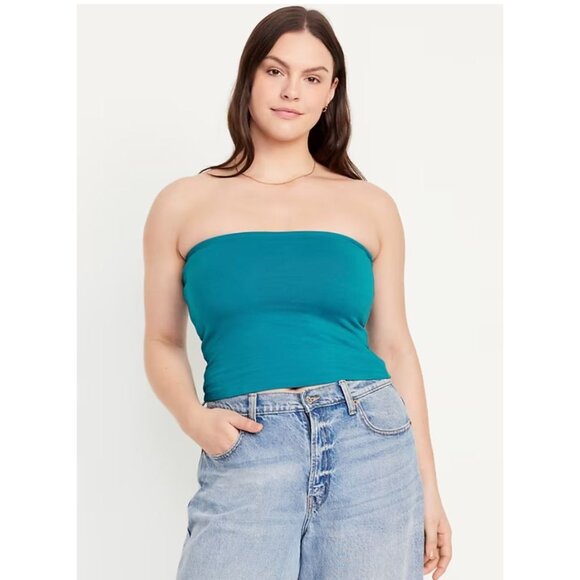 Old Navy Double-Layer Tube Tank Top Women's Size XXL Fermented Jade New with Tag - Picture 4 of 6
